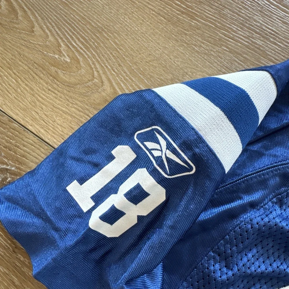 Vintage Indianapolis Colts Football Jersey Youth‎ M Blue Peyton Manning Reebok